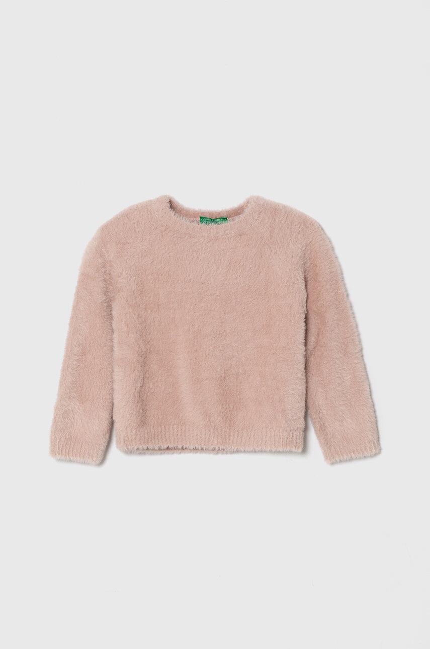 

Дитячий светр United Colors of Benetton колір рожевий