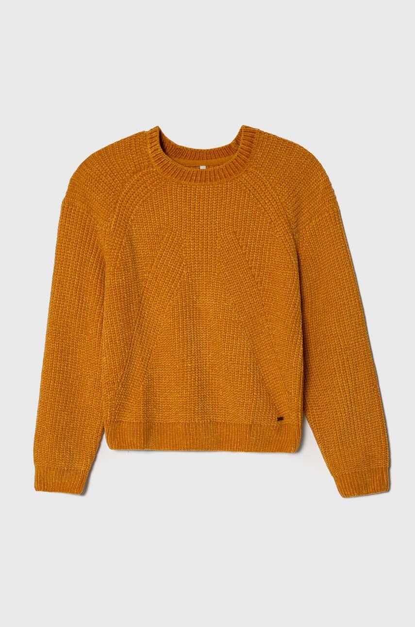 Pepe Jeans pulover copii culoarea portocaliu, călduros