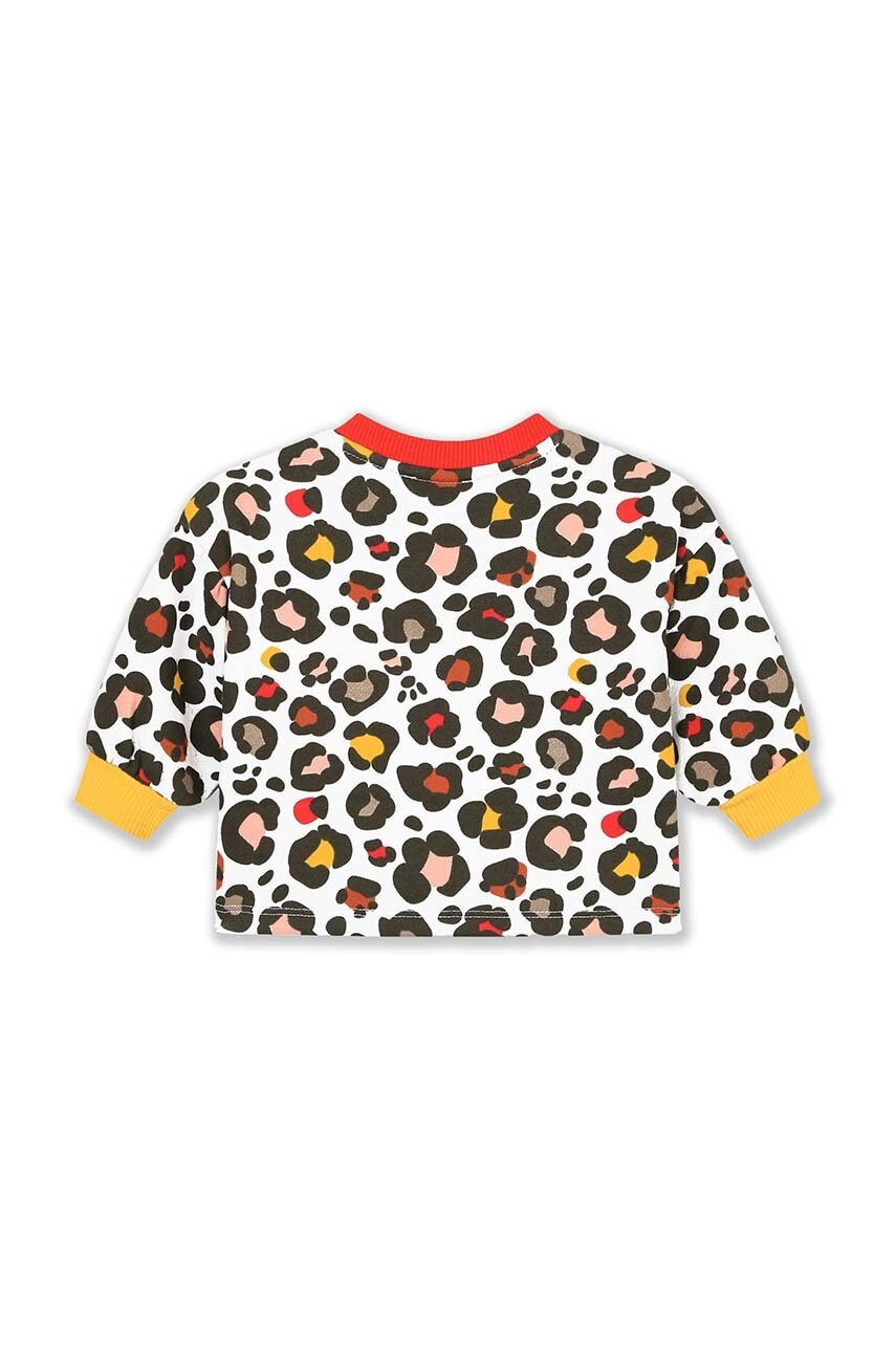 Дитяча бавовняна кофта Kenzo Kids колір бежевий візерунок