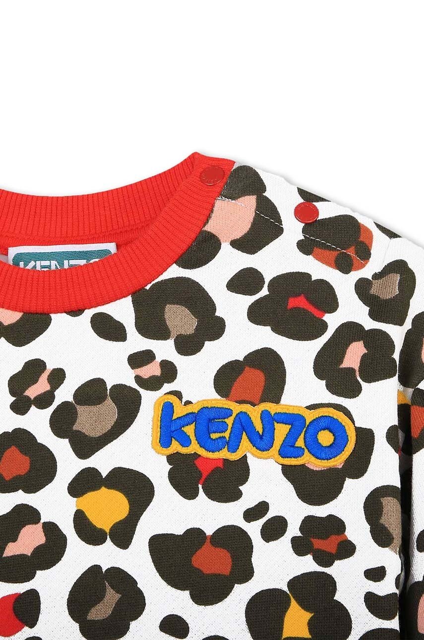 Kenzo Kids Hanorac De Bumbac Pentru Copii Culoarea Bej, Modelator