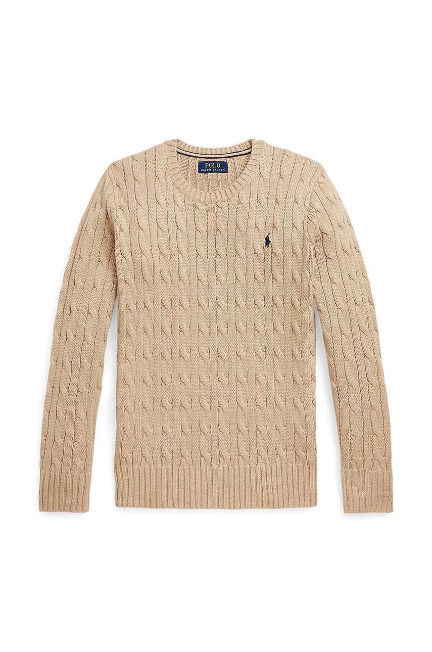 

Вовняний дитячий светр Polo Ralph Lauren колір бежевий