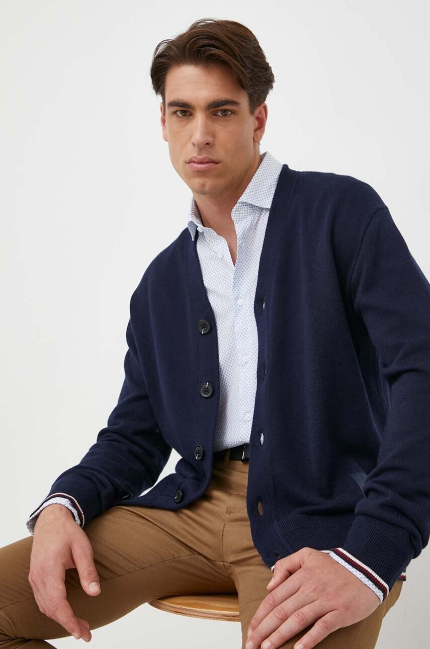 

Кардиган з домішкою шовку Tommy Hilfiger колір синій