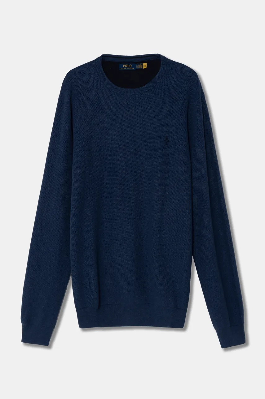 

Памучен пуловер Polo Ralph Lauren в зелено от лека материя 710918163, Син