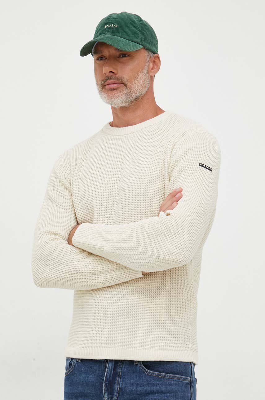Bavlněný svetr Pepe Jeans Dean béžová barva, lehký - béžová -  100 % Bavlna