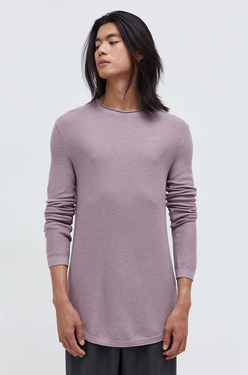 Hollister Co. pulover barbati, culoarea violet, light