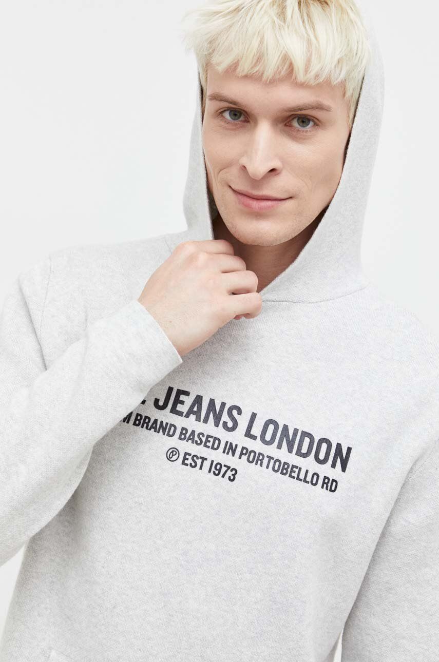 Pepe Jeans sweter z domieszką wełny męska kolor szary lekki