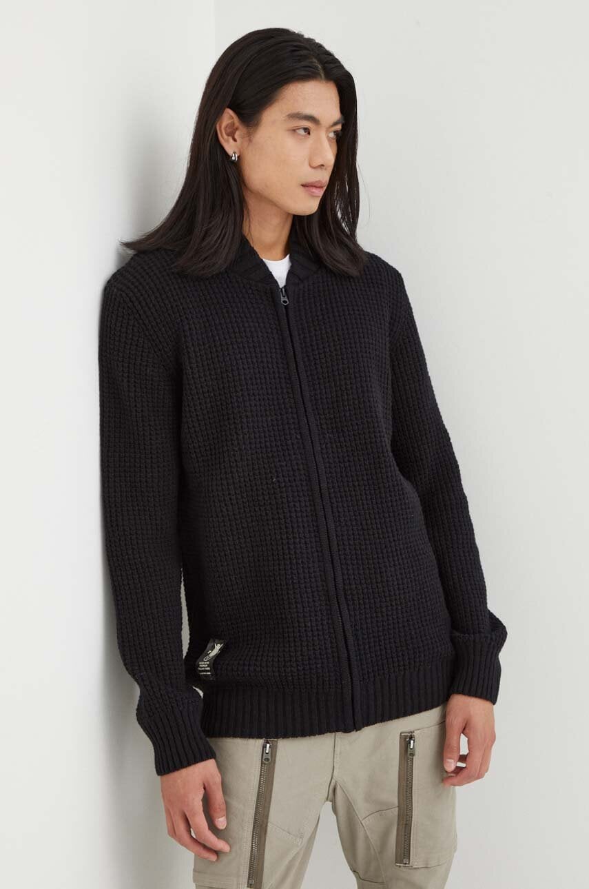 G-Star Raw cardigan barbati, culoarea negru