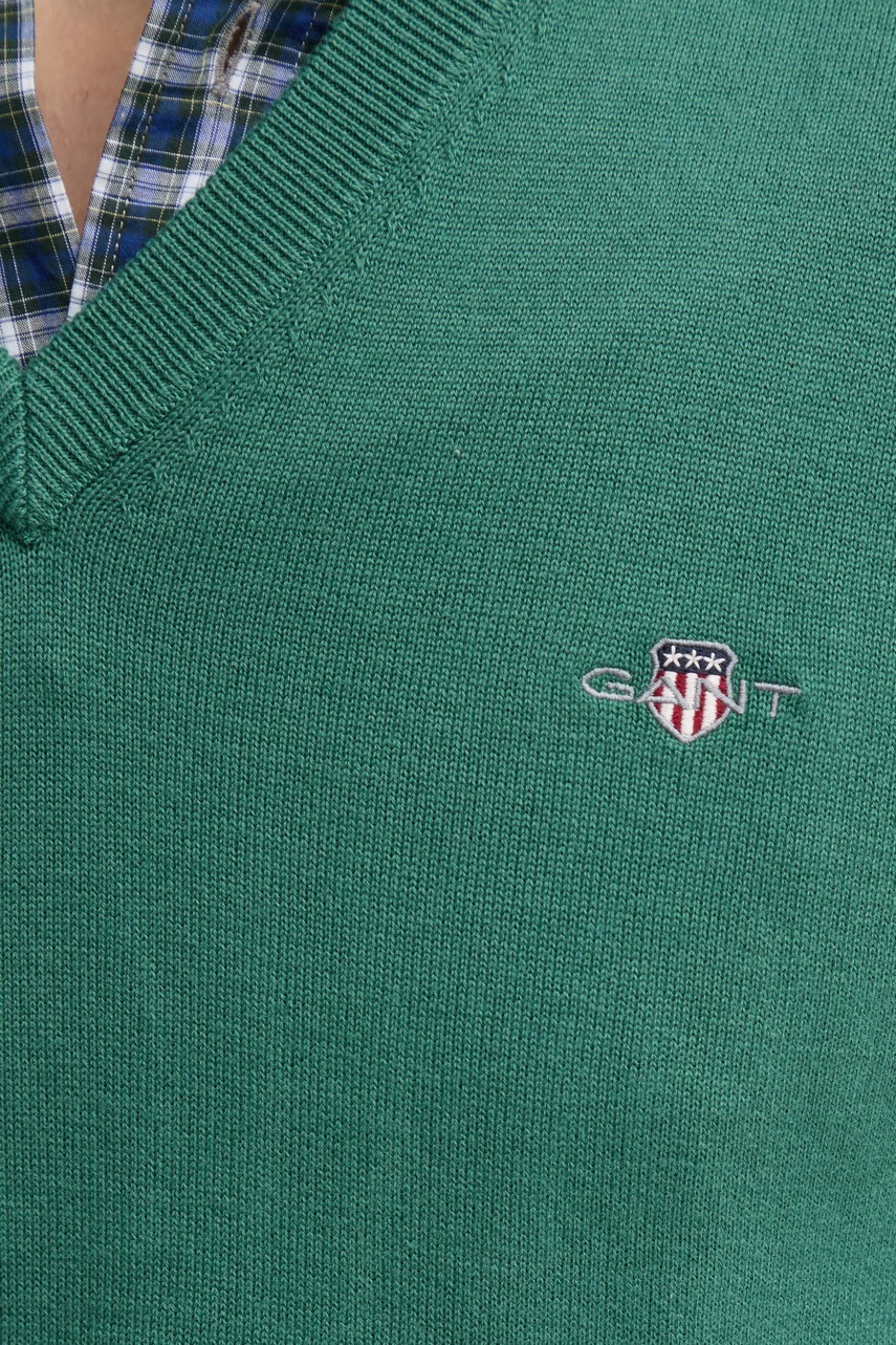 Βαμβακερό πουλόβερ Gant χρώμα: μαύρο, 8030562 φωτογραφία