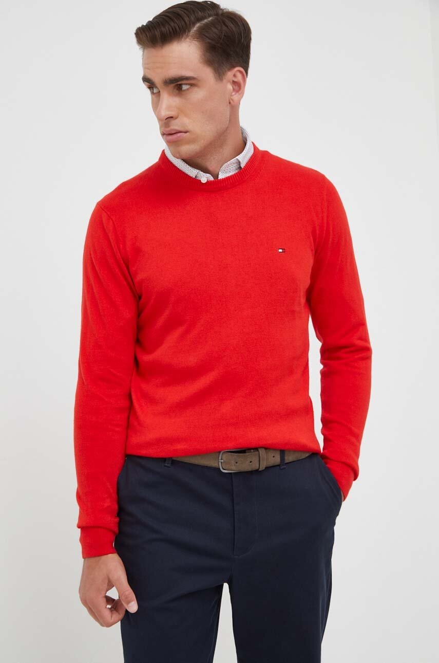 

Свитер с примесью кашемира Tommy Hilfiger цвет красный лёгкий
