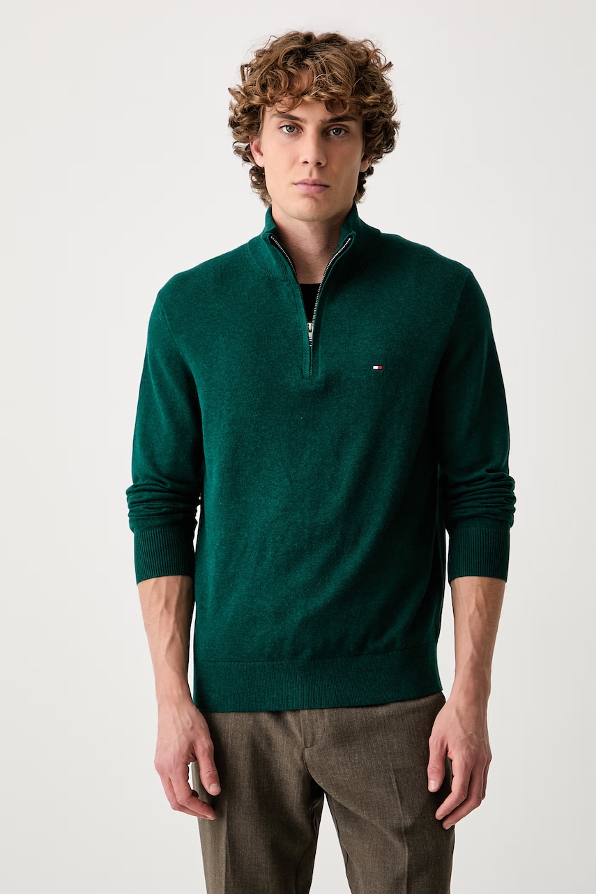 Tommy Hilfiger sweter męski z dodatkiem kaszmiru