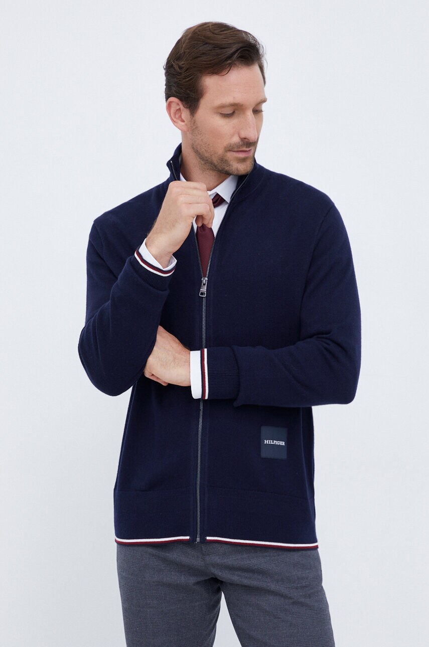 

Кардиган з домішкою шовку Tommy Hilfiger колір синій