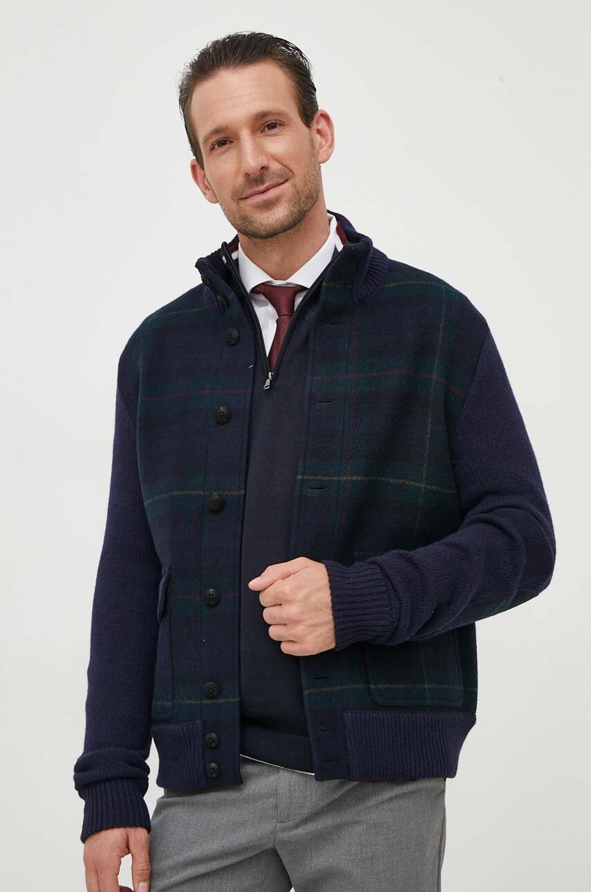

Шерстяной кардиган Polo Ralph Lauren цвет синий