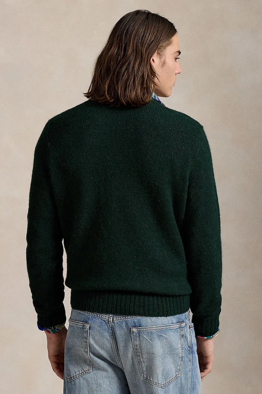Шерстяной свитер Polo Ralph Lauren цвет бежевый  710918805 Шерстяной свитер Polo Ralph Lauren цвет бежевый  710918805