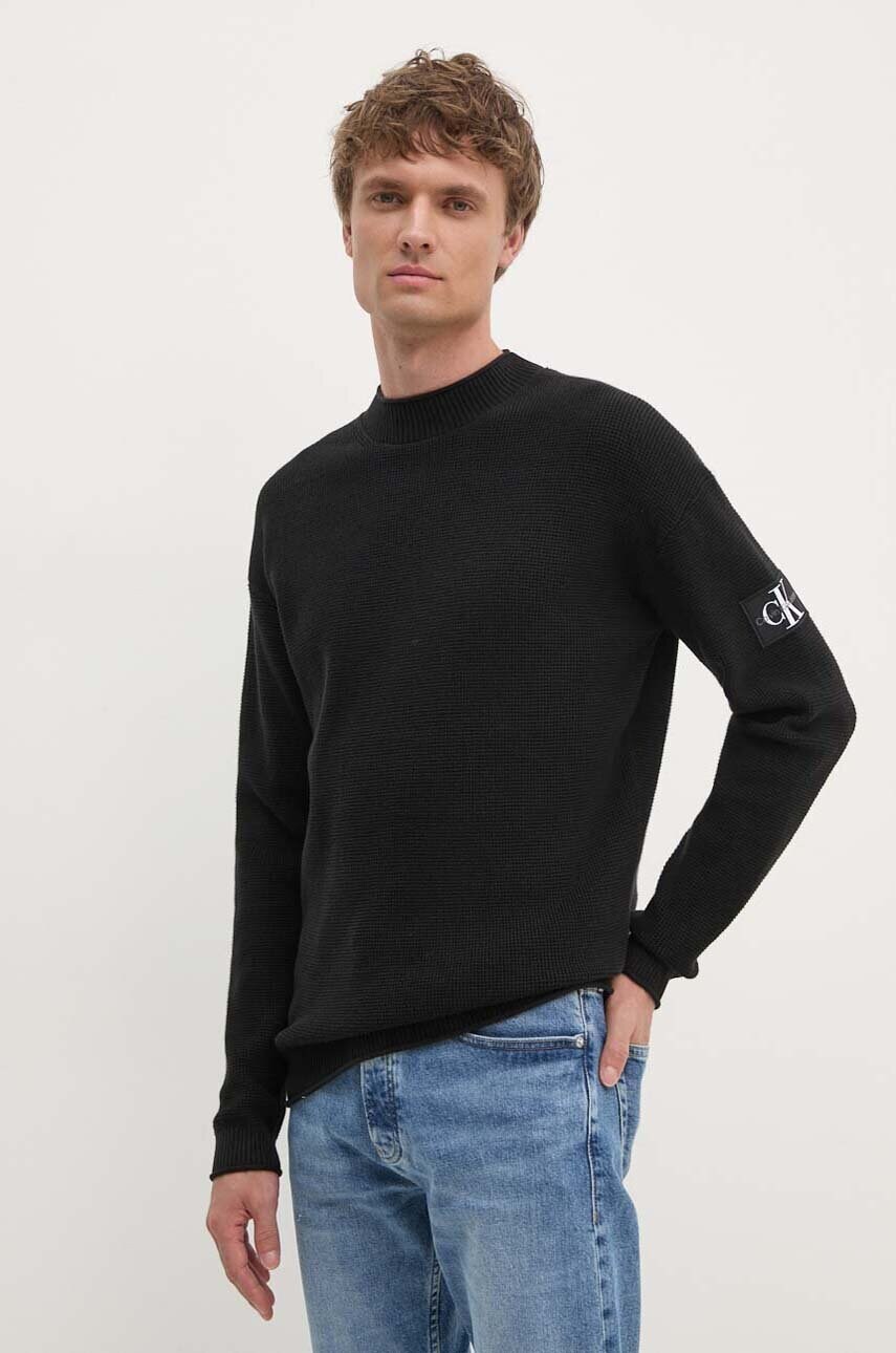 

Пуловер Calvin Klein Jeans мъжки в черно, Черен