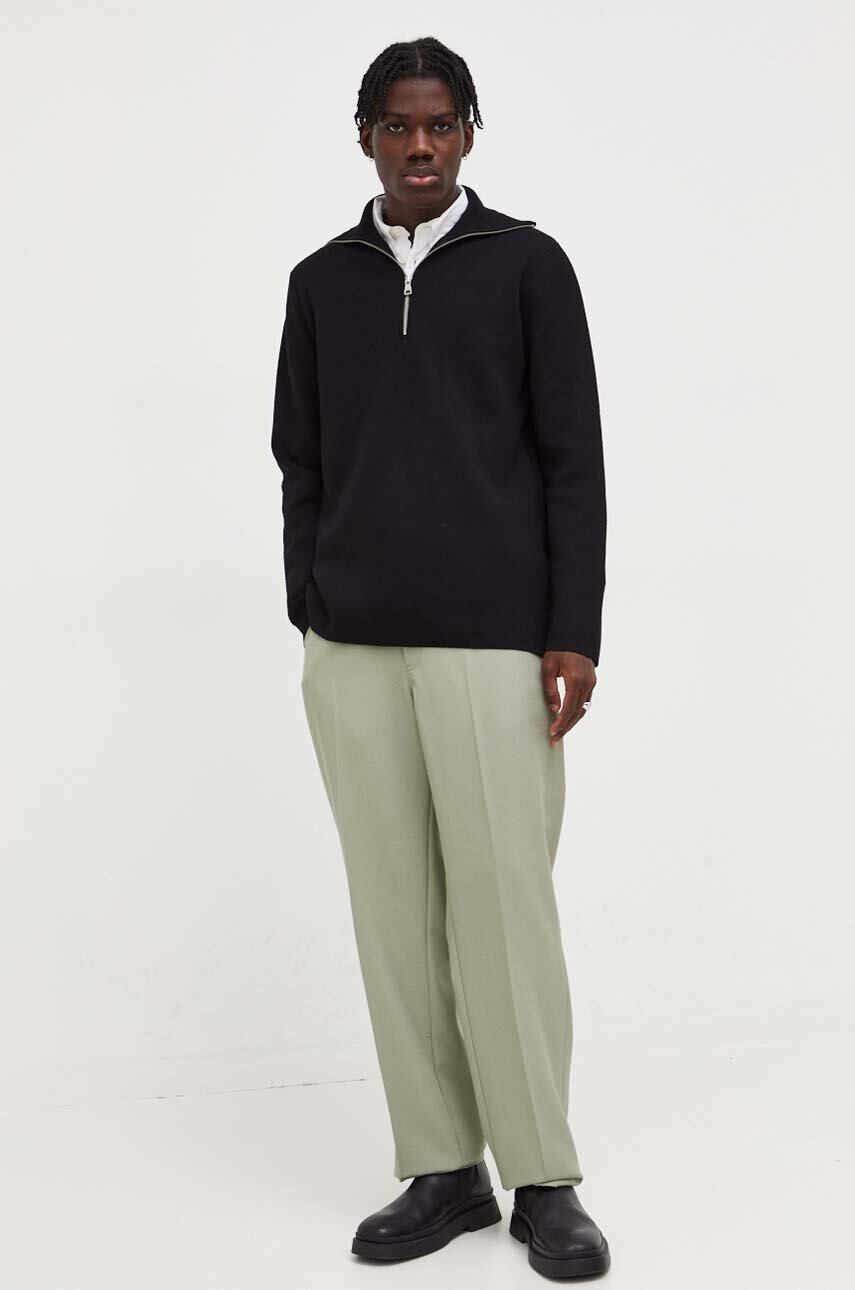 Πουλόβερ Won Hundred χρώμα: μαύρο φωτογραφία