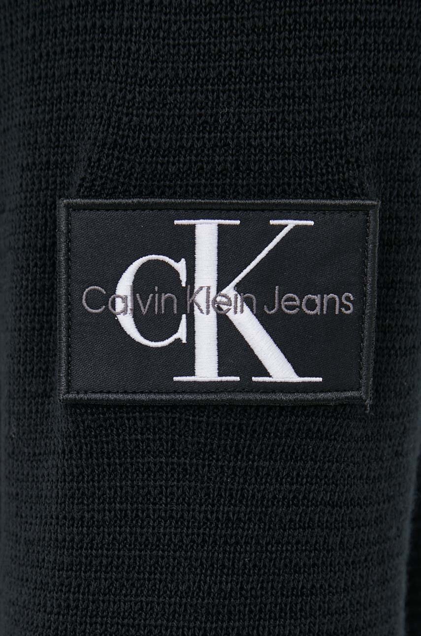 Вовняний светр Calvin Klein Jeans чоловічий колір чорний легкий 