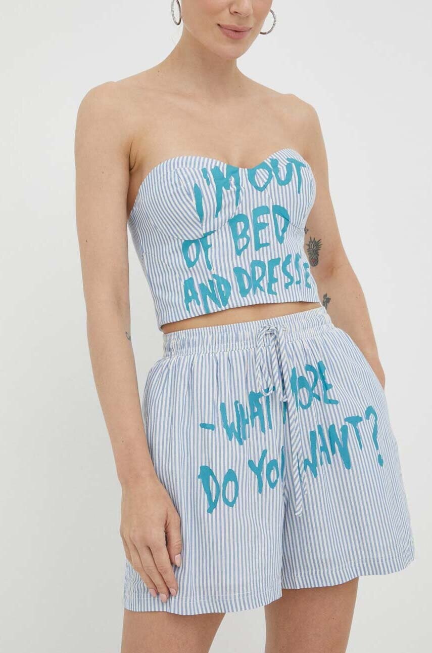 

Шорти Guess Guess x Banksy жіночі візерунок висока посадка
