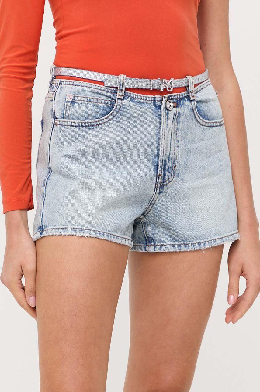E-shop Džínové šortky Miss Sixty dámské, hladké, high waist