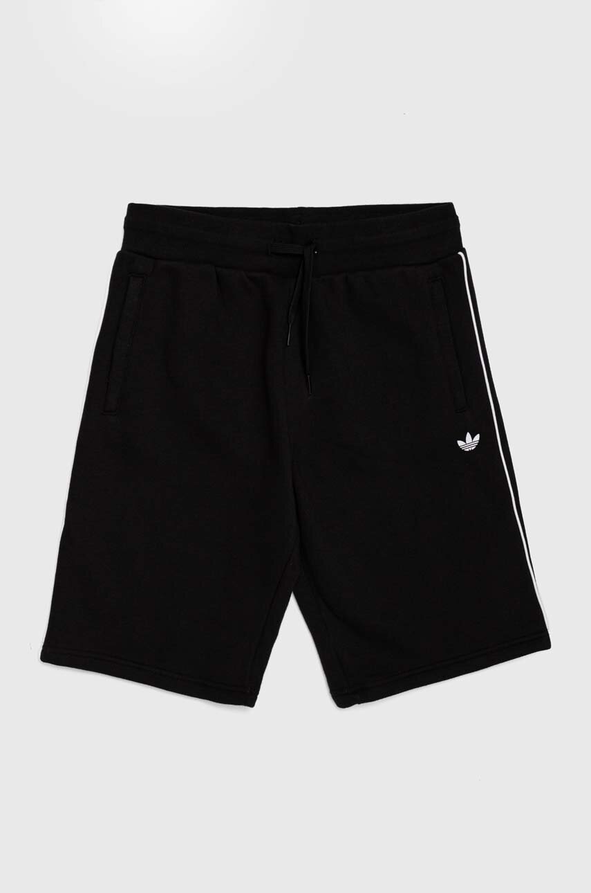 

Детские шорты adidas Originals цвет чёрный однотонные регулируемая талия