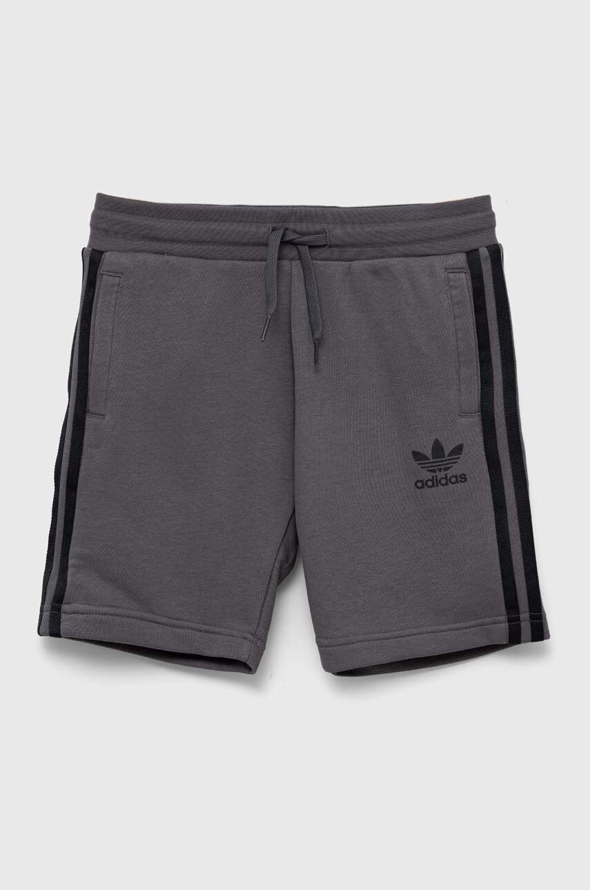 

Дитячі шорти adidas Originals колір сірий з принтом регульована талія