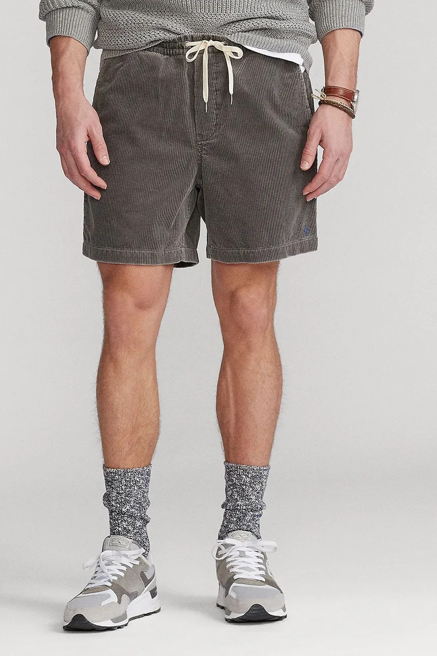 Вельветовые шорты Polo Ralph Lauren цвет синий 710800214