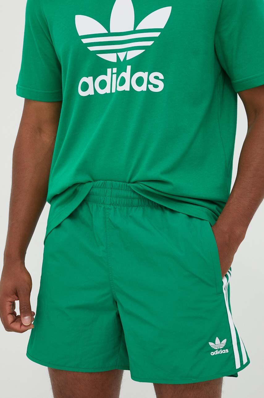 adidas Originals pantaloni scurți bărbați, culoarea verde