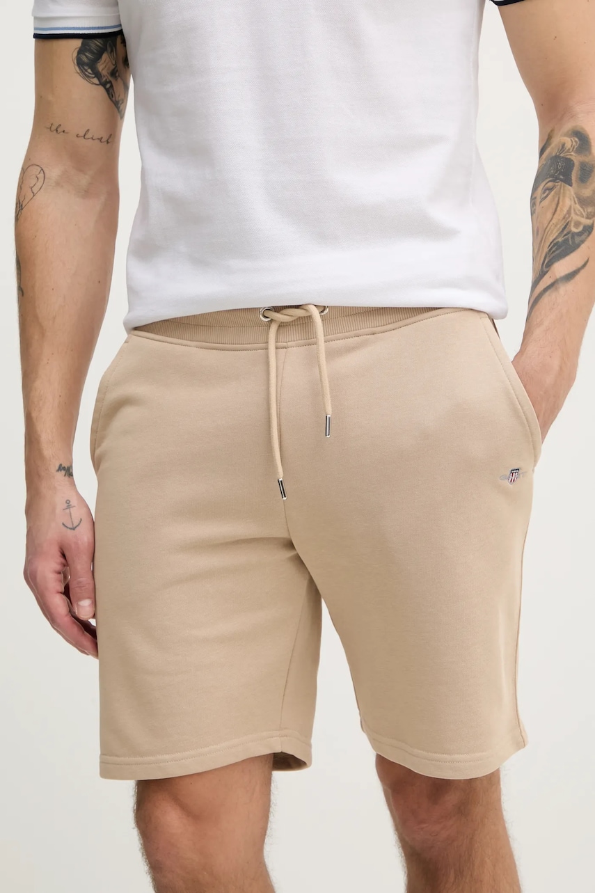Gant pantaloni scurti barbati, culoarea bej Gant pantaloni scurti barbati, culoarea bej