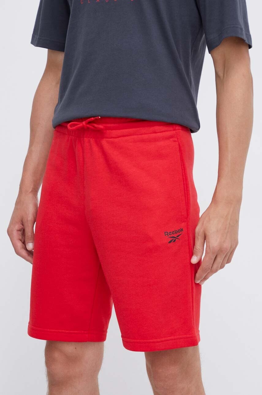 Reebok pantaloni scurti barbati, culoarea rosu