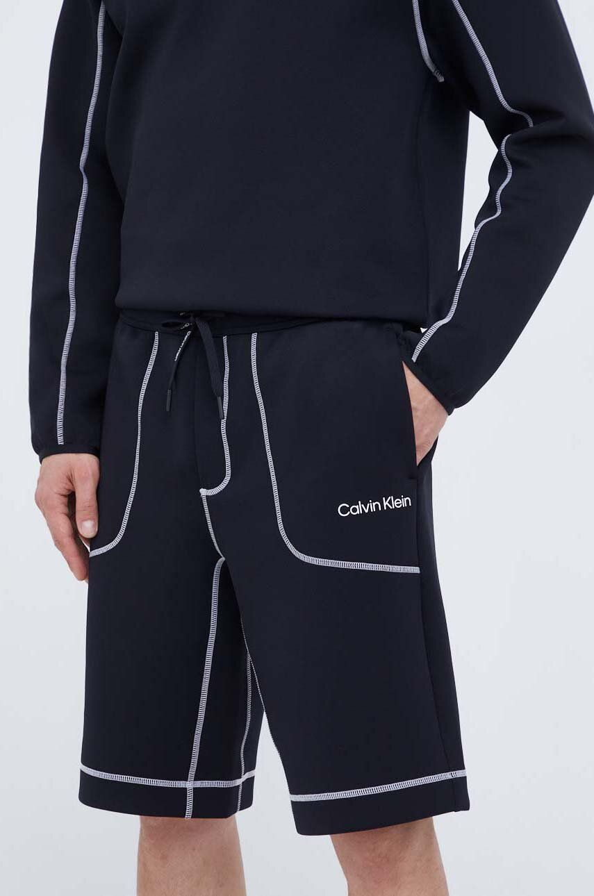 Tréninkové šortky Calvin Klein Performance černá barva - černá - 92 % Polyester
