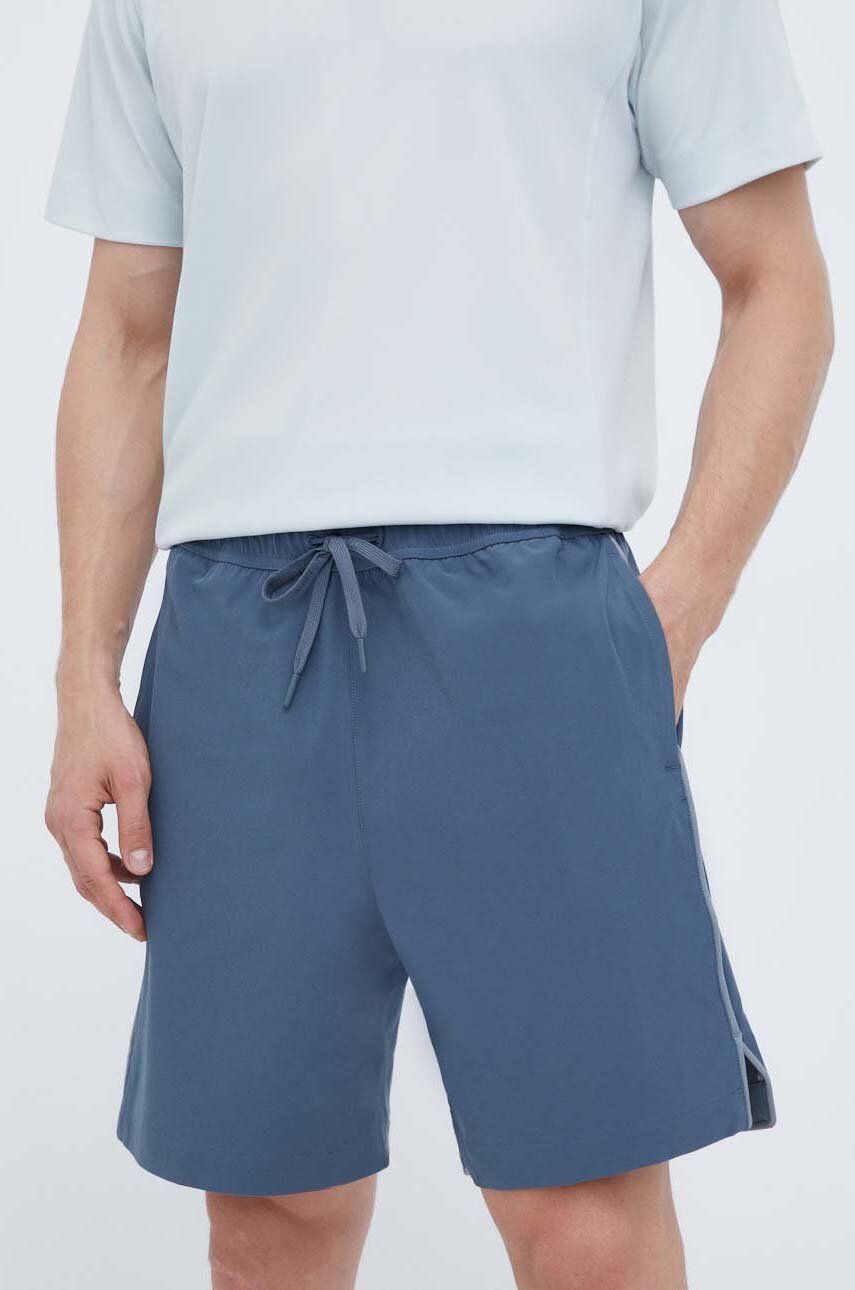 Levně Tréninkové šortky Calvin Klein Performance šedá barva