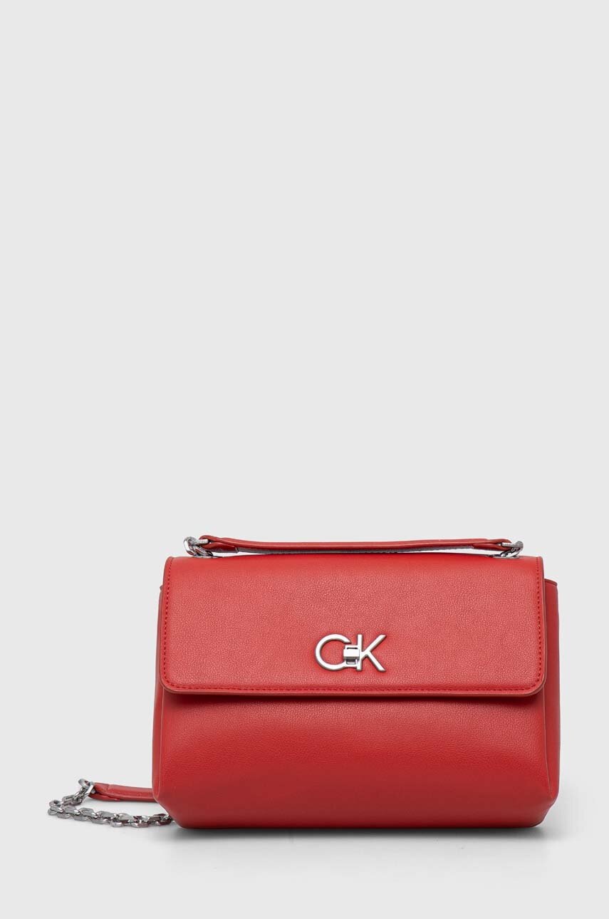 

Чанта Calvin Klein в червено, Червен