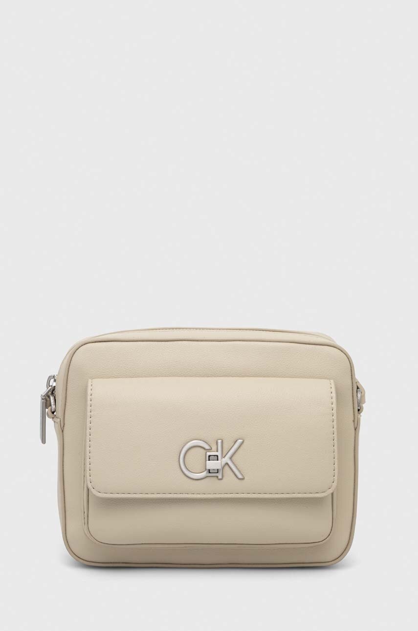 

Чанта Calvin Klein в бежово, Бежов