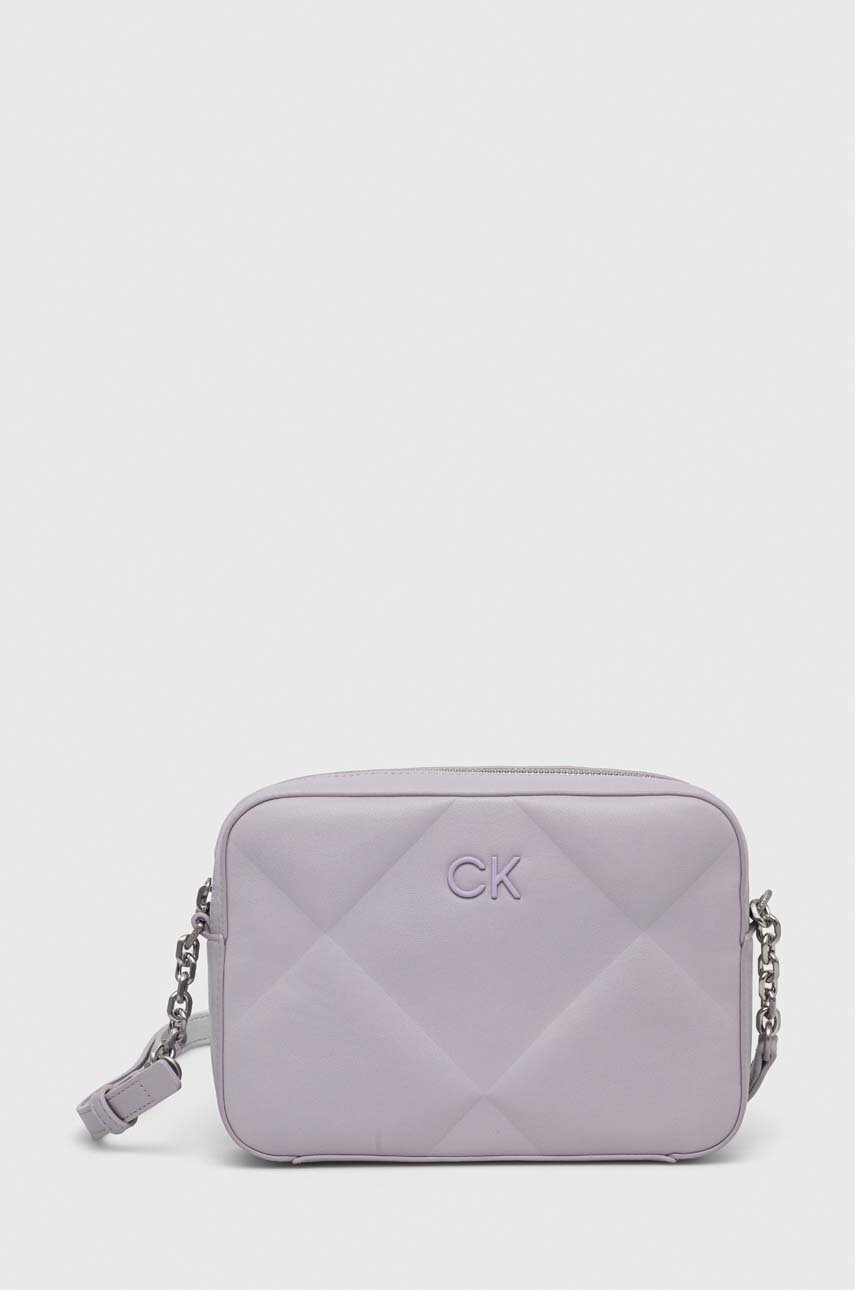 

Чанта Calvin Klein в лилаво, Виолетов