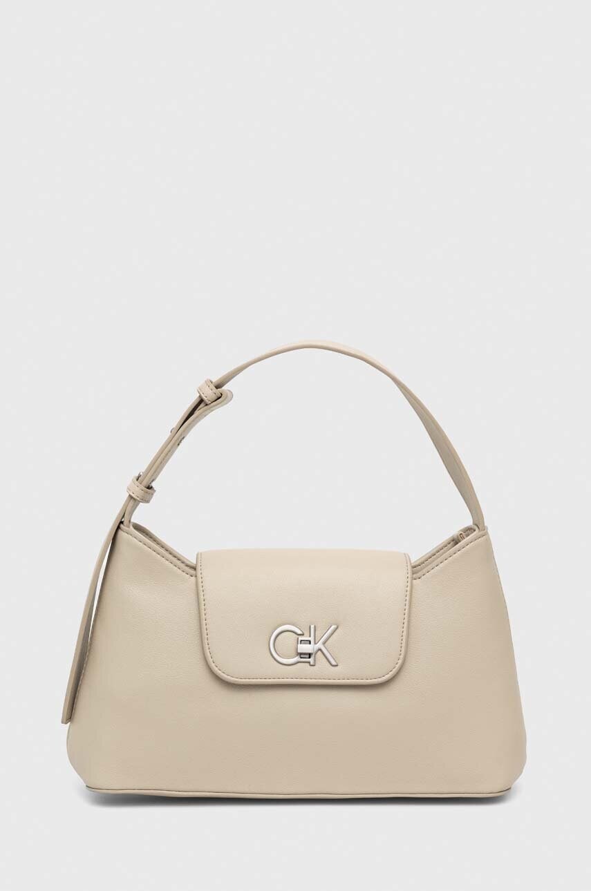 

Чанта Calvin Klein в бежово, Бежов