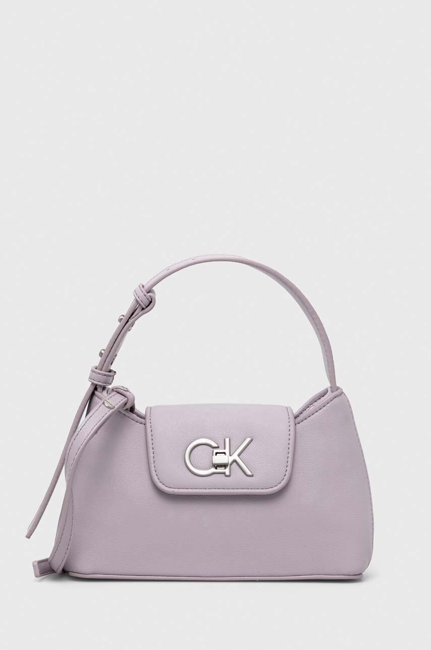 

Чанта Calvin Klein в лилаво, Виолетов