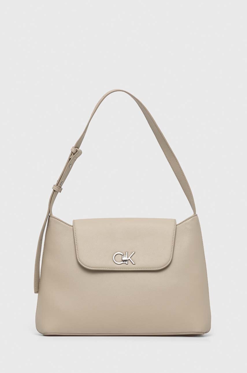 

Чанта Calvin Klein в бежово, Бежов