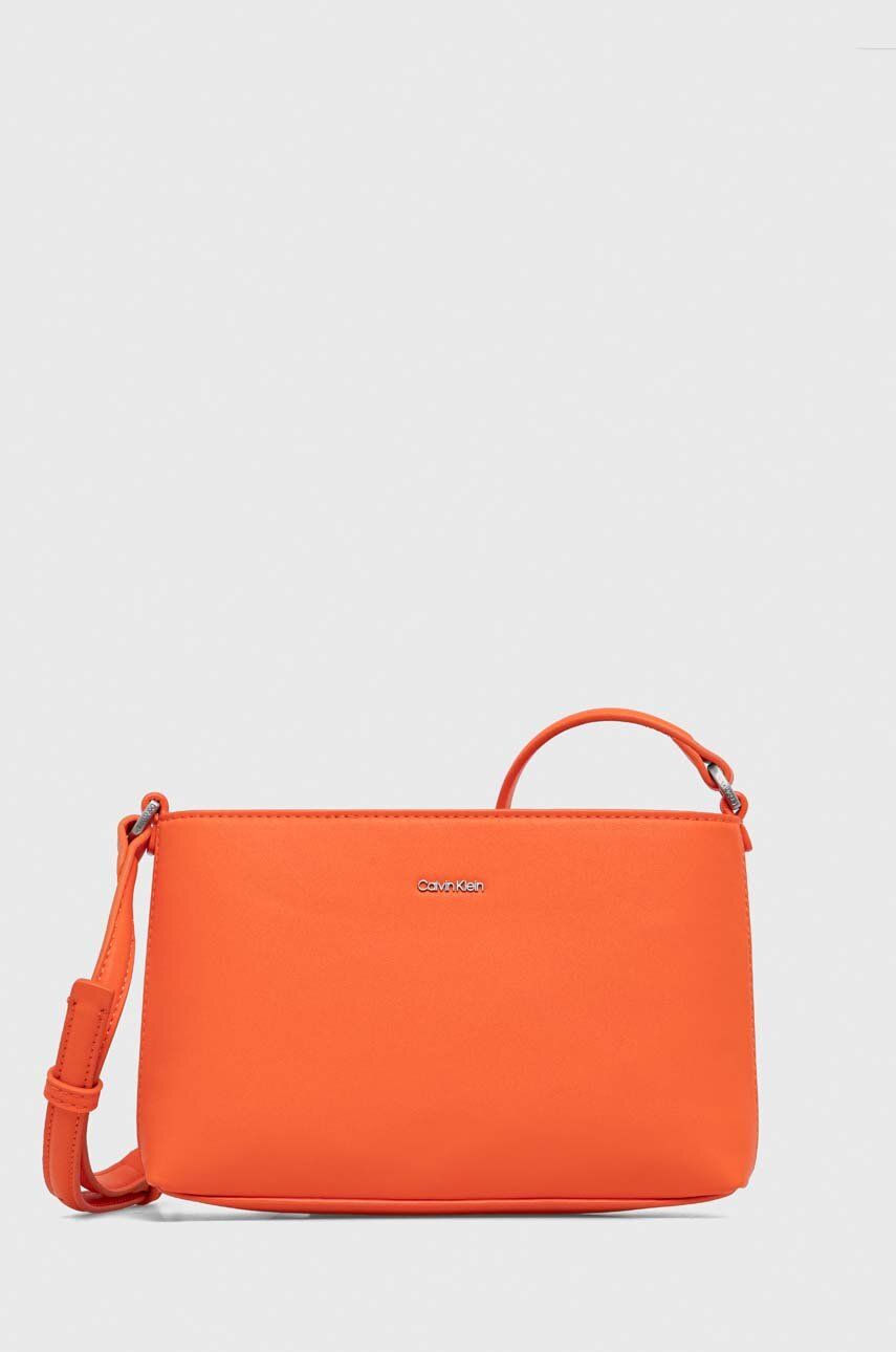 Levně Kabelka Calvin Klein oranžová barva, K60K610927