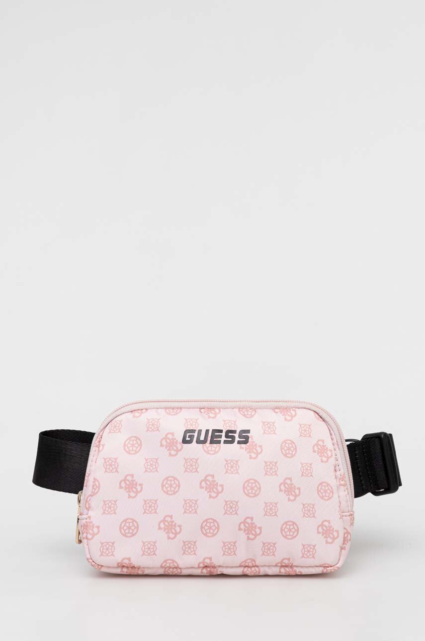 

Сумка на пояс Guess цвет розовый
