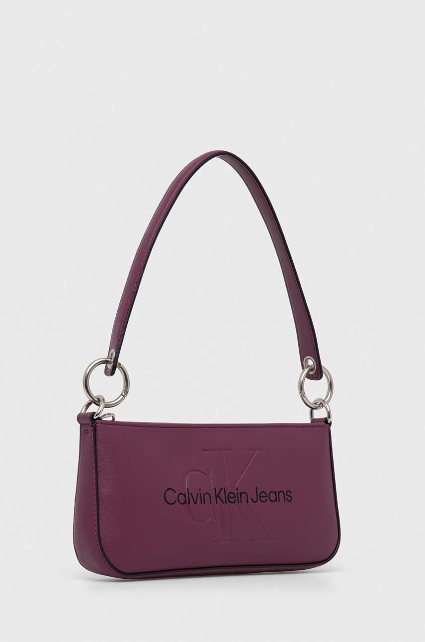 

Чанта Calvin Klein Jeans в лилаво, Виолетов
