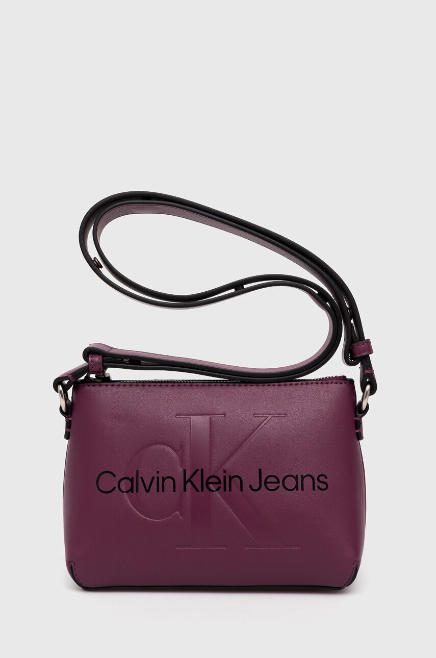 

Чанта Calvin Klein Jeans в лилаво, Виолетов