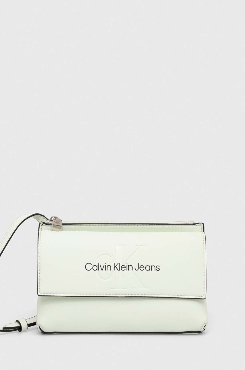 

Чанта Calvin Klein Jeans в зелено, Зелен