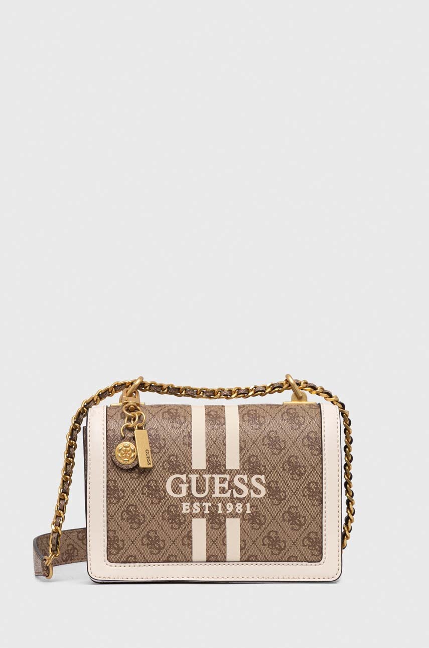 

Сумочка Guess колір бежевий