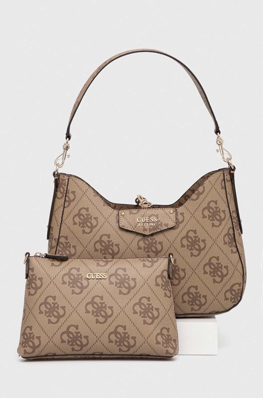 

Чанта Guess в бежово, Бежов
