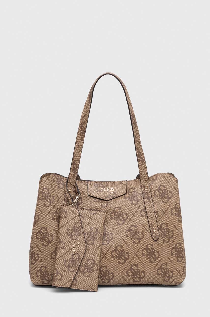 

Чанта Guess в бежово, Бежов