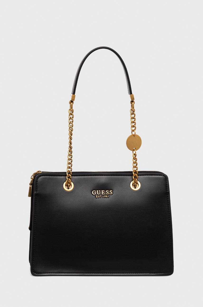

Чанта Guess в черно, Черен