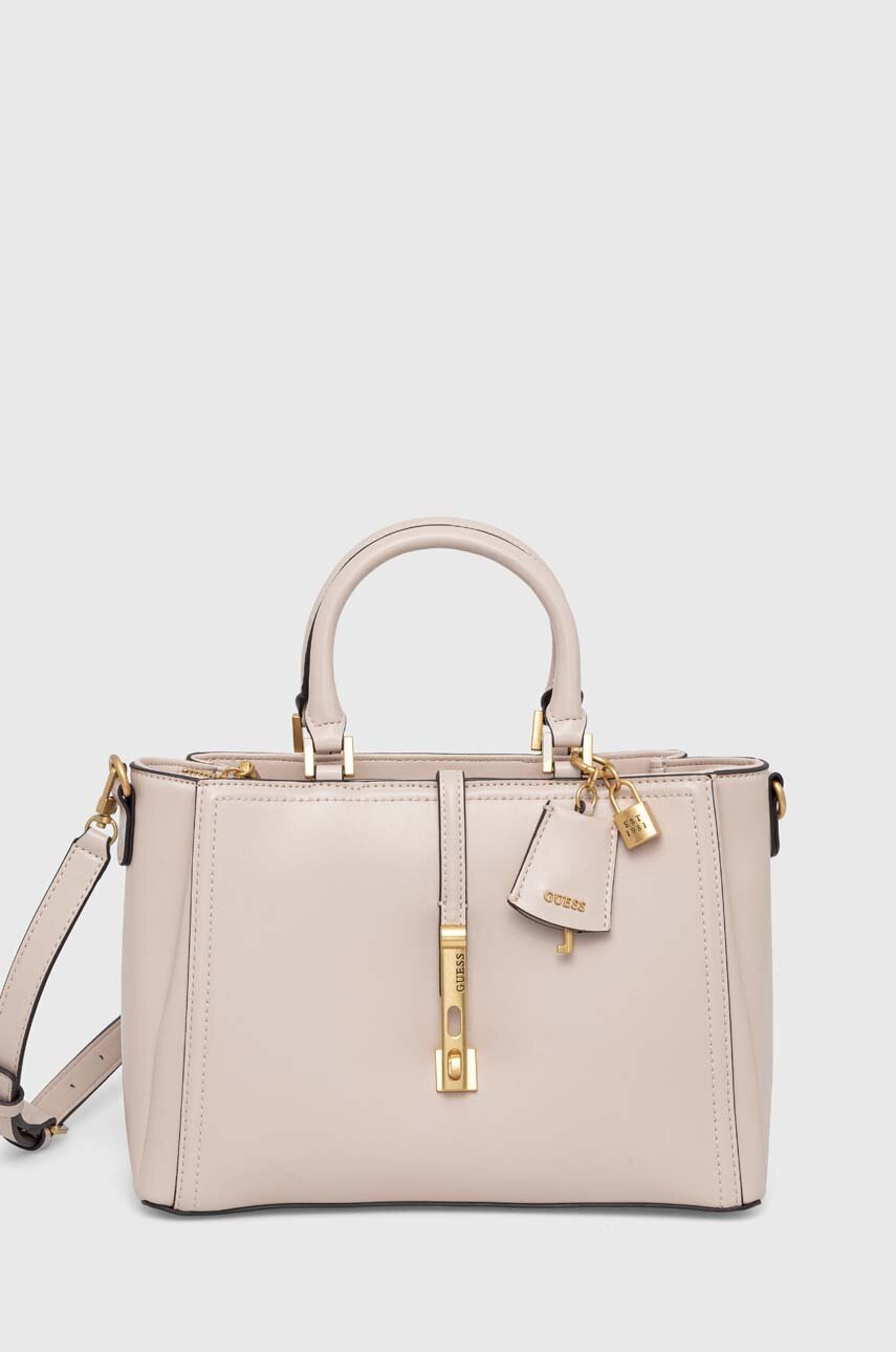 

Сумочка Guess колір бежевий