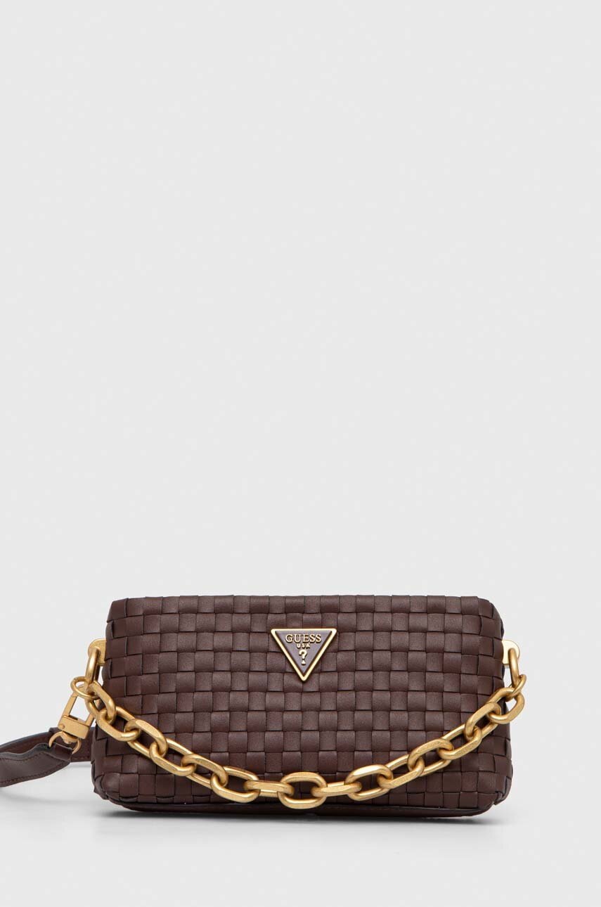 

Чанта Guess в бордо, Кафяв