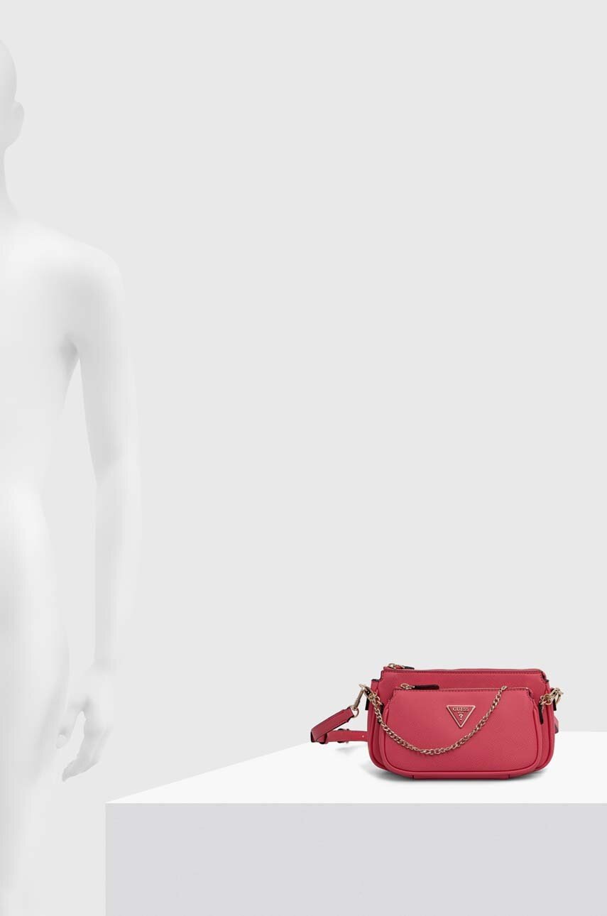 Τσάντα Guess NOELLE χρώμα: ροζ, HWZG78 79710 φωτογραφία
