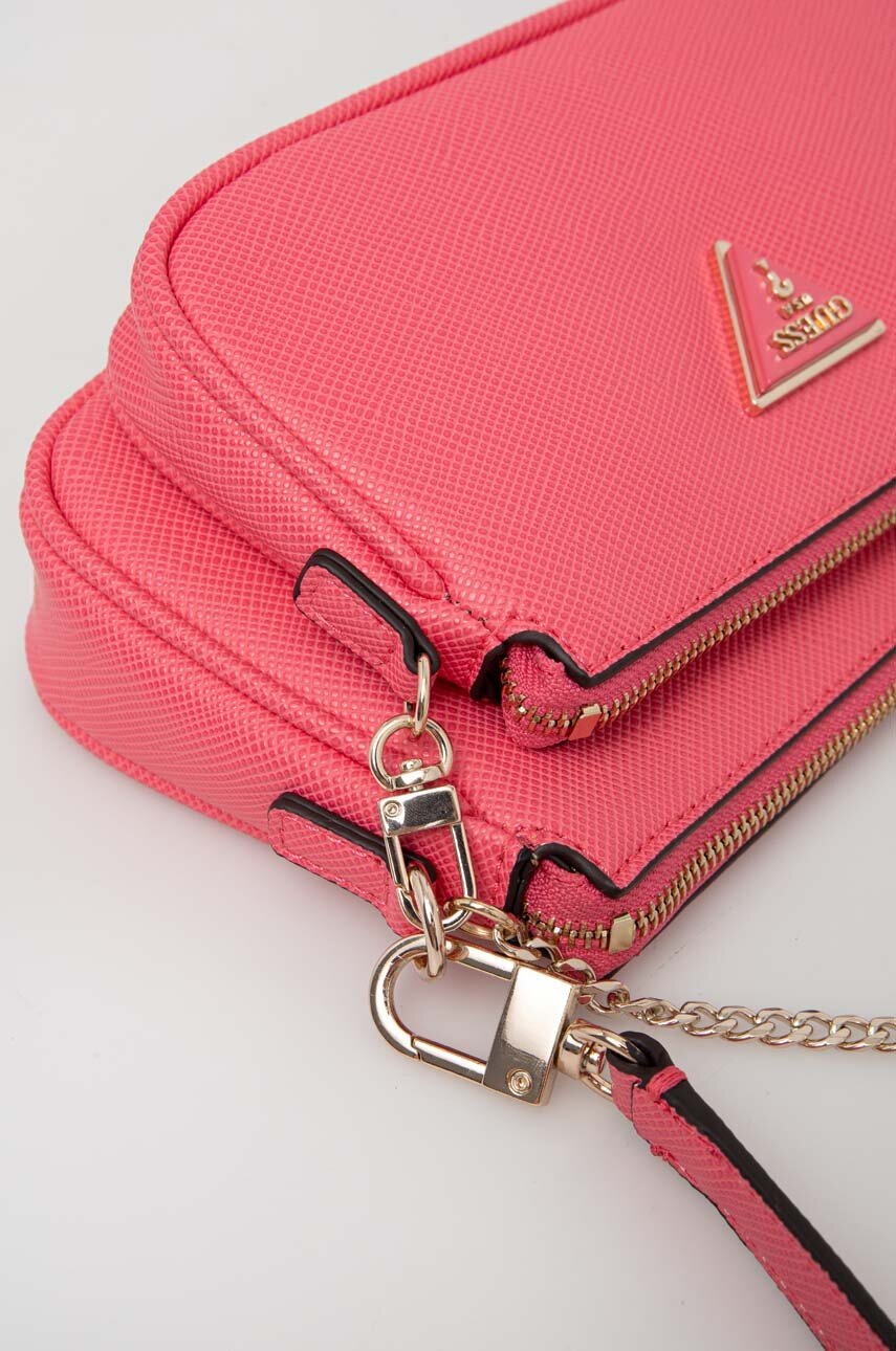 Τσάντα Guess NOELLE χρώμα: ροζ, HWZG78 79710 φωτογραφία