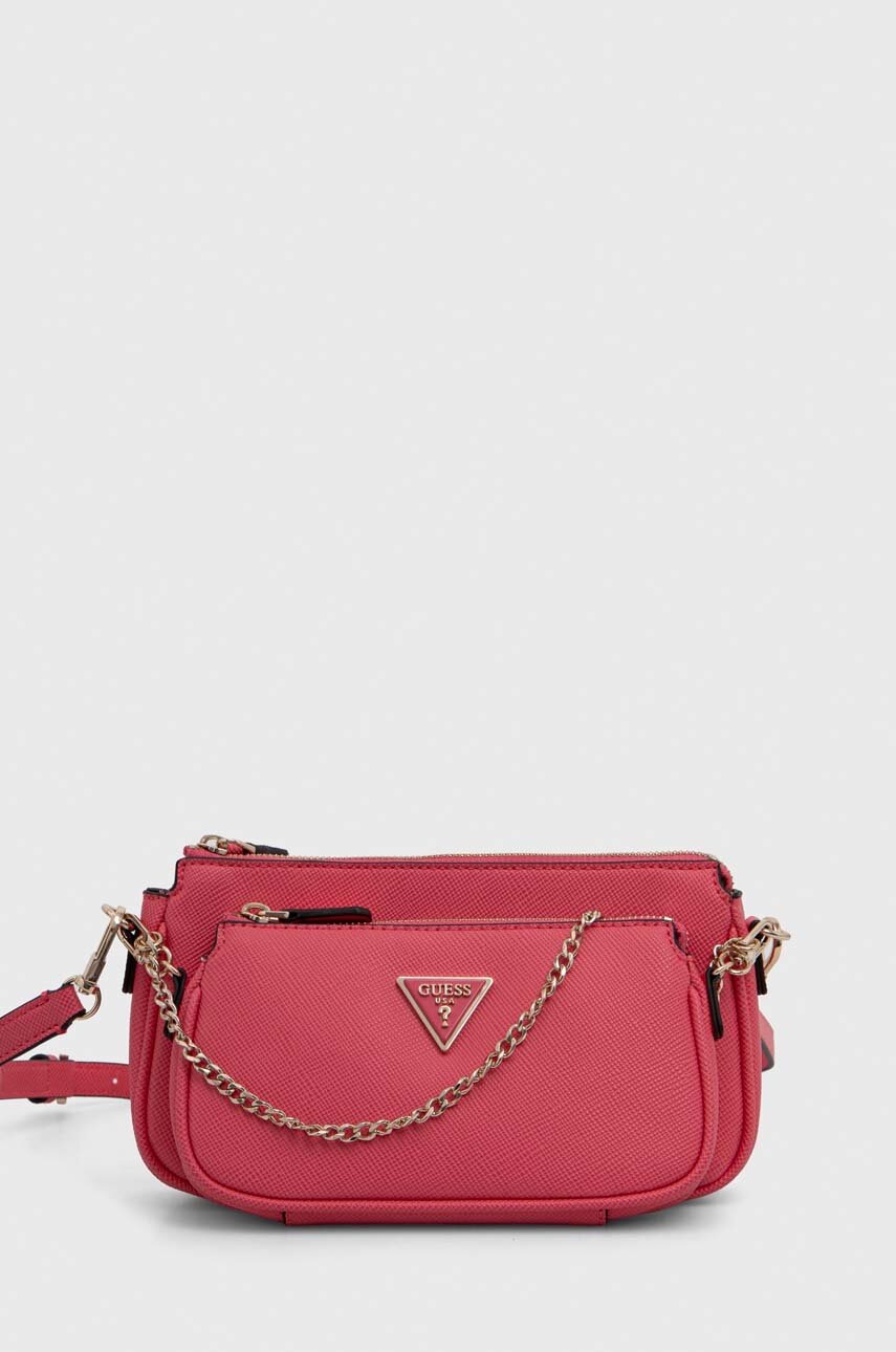 Τσάντα Guess NOELLE χρώμα: ροζ, HWZG78 79710 φωτογραφία